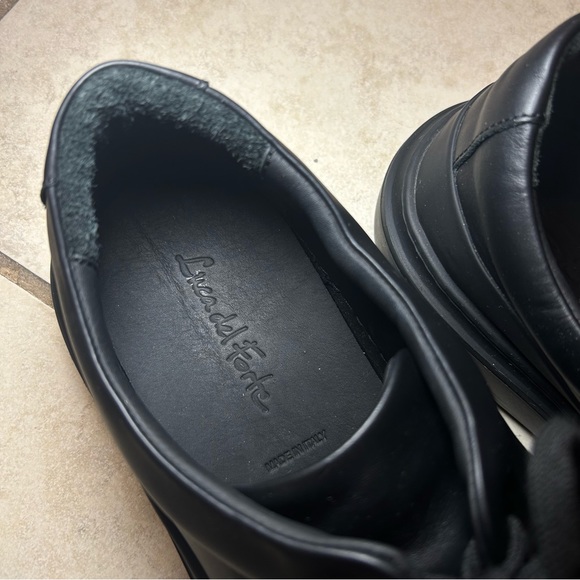 Luca Del Forte Black Leather Shoes for Men - Picture 8 of 8